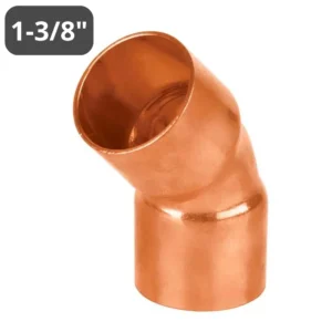 Codo de cobre 1-3/8 x 45°