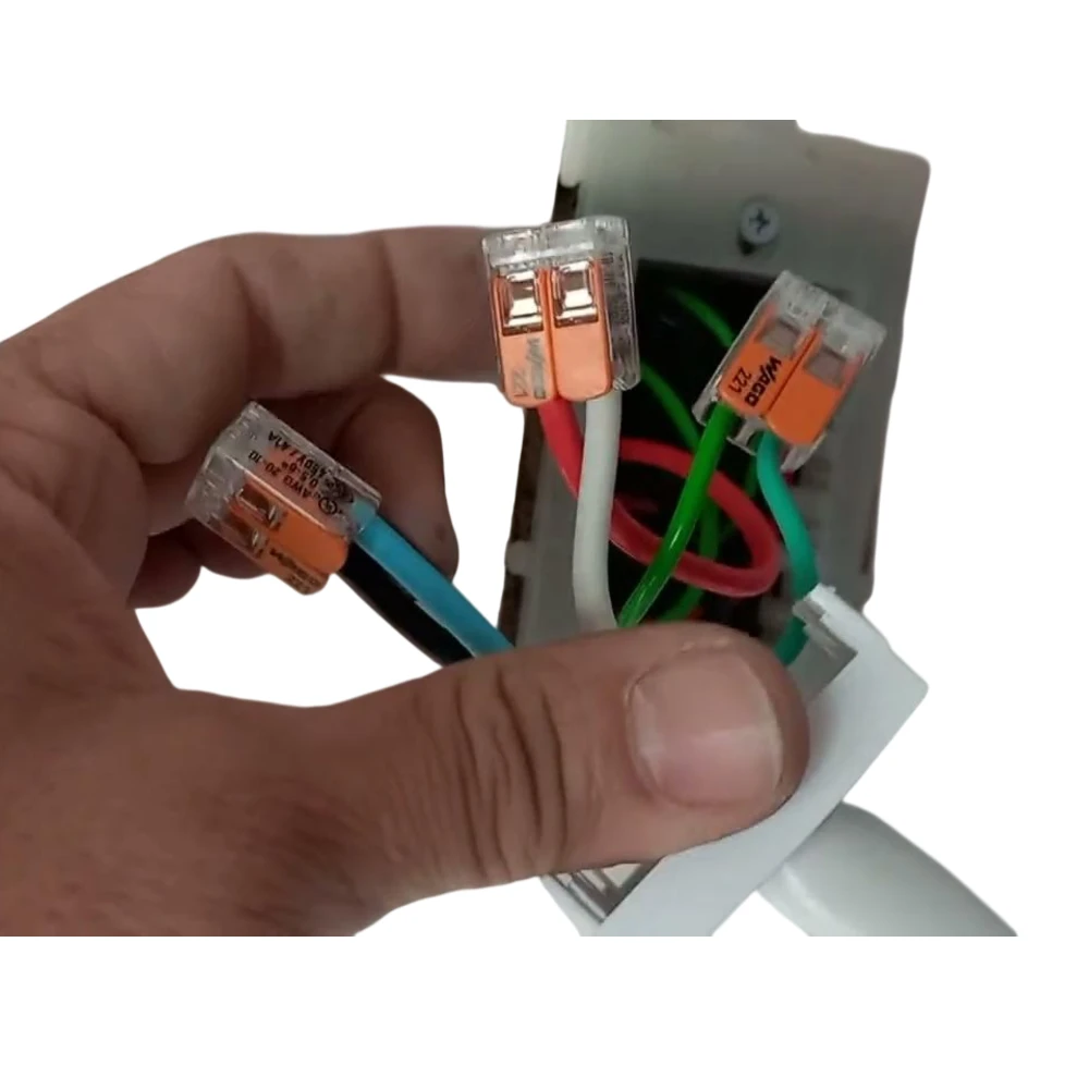 Conector de empalme, 2 conductores 20-10AWG, modelo 221-612, WAGO - Imagen 2