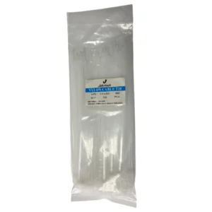 Zuncho plastico 6 (150 MM x 3.6 MM) nylon 6.6 blanco PAQ. 100